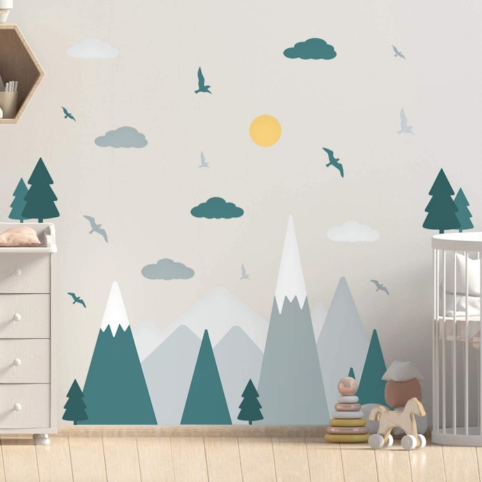 Go for One Big Statement Piece or Spread Several Stickers Across the Walls