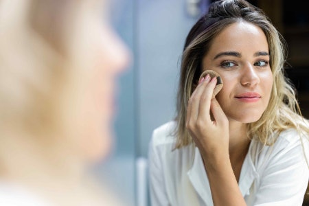 Select a Tinted Powder to Hide Blemishes, or a Transluscent Powder for a Matte Finish