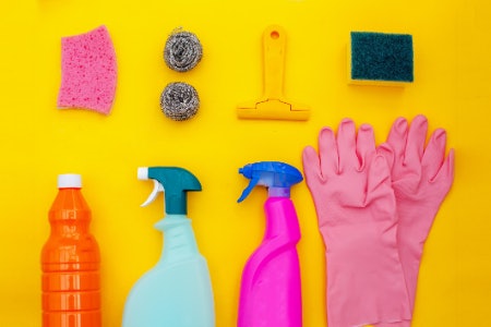 Look for Handy Cleaning Extras Like Gloves, Brushes, Clothes and Sponges