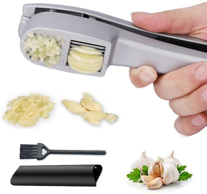 Choose a Garlic Press With a Slicer to Produce Uniform Slices for Your Recipes
