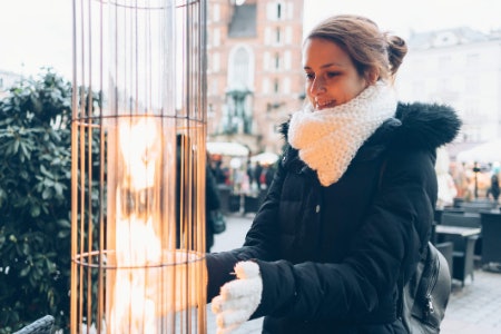 A Gas Heater Is a Great Choice for Large Patios and Outdoor Spaces, While an Electric Halogen Lamp Is Better for Instant Heat