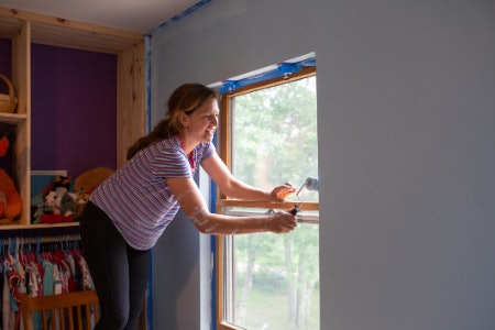 Choose a 7 Inch Roller for Painting Ceilings and Walls, or a 3 Inch Roller for Borders and Furniture