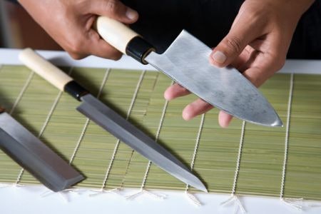 European Knives Are Curved for a Smooth Chopping Motion, While Japanese Kitchen Knives Have a Thin, Straight Blade for Precision Cutting