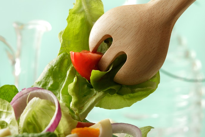 Look For Salad Spoons to Serve Dressings While Avoiding Spills