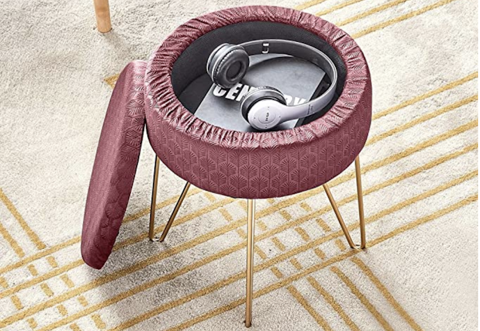 Opt For a Footstool With Storage for a Clever-Multi Use Piece of Furniture That’ll Keep Your Living Room Tidy