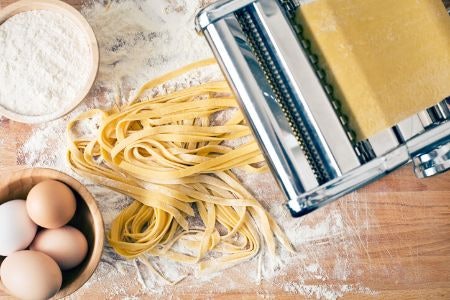 Choose a Manual Pasta Maker for Authentic Home Made Spaghetti, or an Electric Pasta Machine to Easily Make a Variety of Shapes