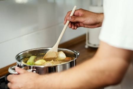 You Can Relax While the Air Fryer Stirs the Food Automatically