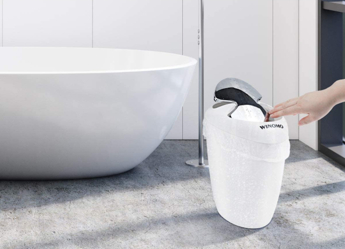 Push and Swing Lids Are Reliable But May Require You to Bend Down