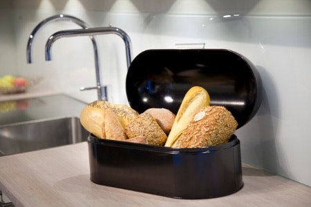 Flip-Top and Flop-Forward Bread Bins Are Great for Storing Round or Larger Loaves
