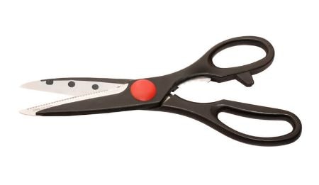 All-Purpose Kitchen Scissors Should Be Micro-Serrated for Food, Packets, and Other Requirements