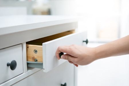 Drawers Allow You to Conceal Clutter