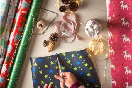 Standard Paper Wrapping Paper Is Easy to Use and Comes in Many Patterns