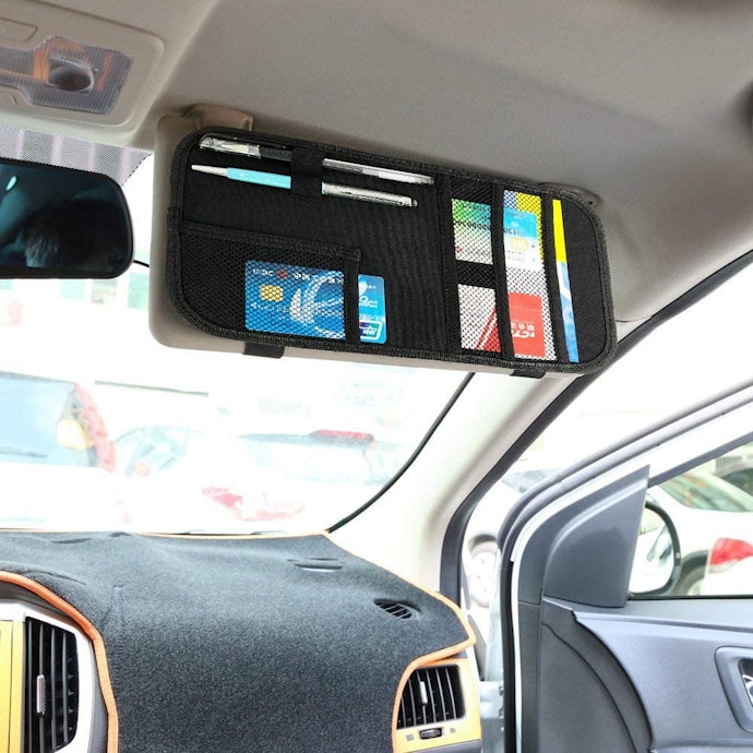 Visor Organisers Keep Essentials Close to Hand