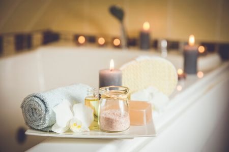 Extra Sections Can Be Used for Mugs, Bowls, Candles, or Bathing Accessories