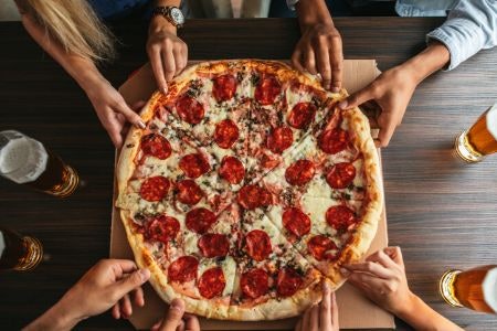 Medium and Large Pizzas Are Ideal As a Meal for One or to Share With Friends