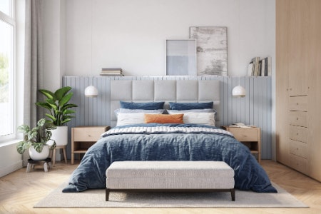 A Fully Upholstered Fabric Bed Frame Brings Luxury to Your Sleeping Space