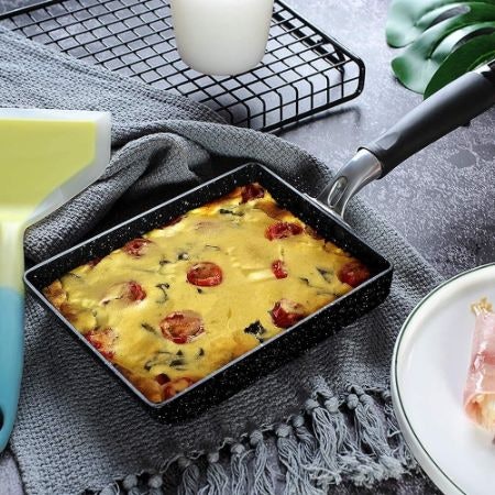 Pick Larger Diameter Pans For Scrambled Eggs and Rectangular Pans for Omelettes