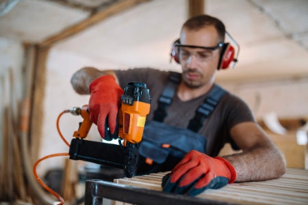 Compressed Air Nail Guns Are Cheap and Powerful but Require an Air Compressor