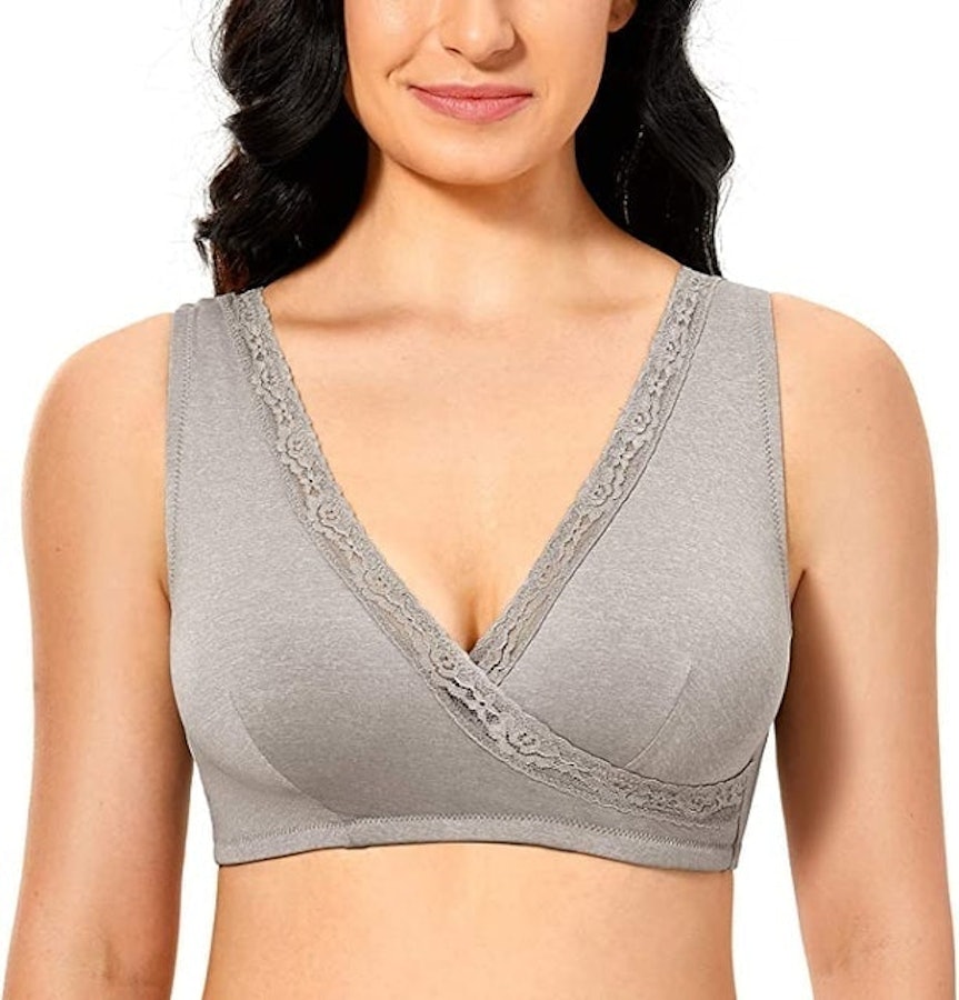 BQTQ 5 Pieces V Neck Camisole Bra Set | Seamless Bralettes for Women |  Padded with Removable Pads | 5 Colors