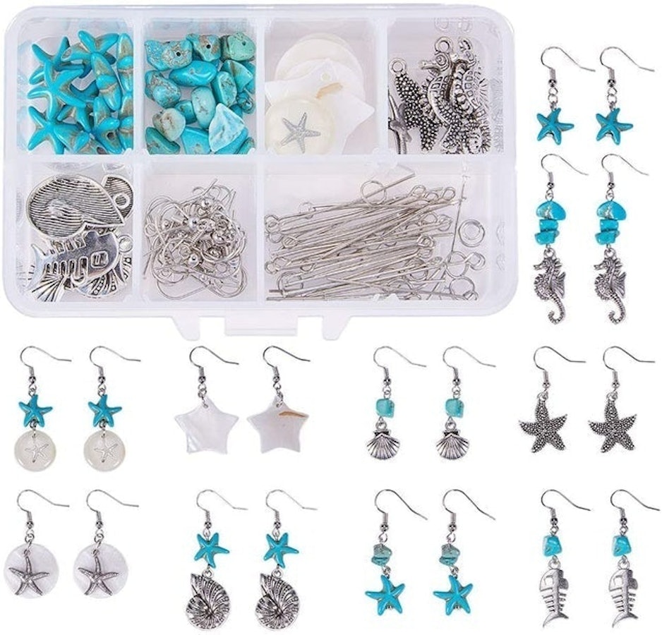 2021 UPGRADE DIY Necklace Bracelet Earrings Set Jewelry Making Kit Handmade  Jewelry Making Starter Kit Jewelry Repair Tools Kit with Pliers Beads  Jewelry Accessories