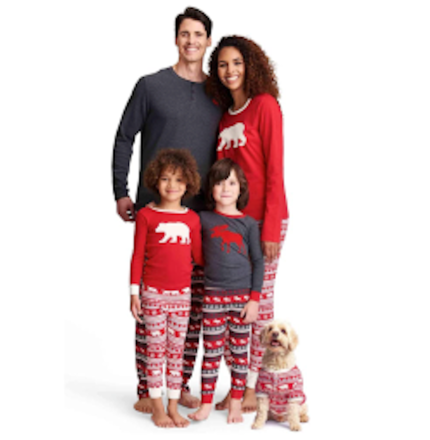 Hatley Men's Fair Isle Bear & Moose Family Pyjamas Pyjama Sets