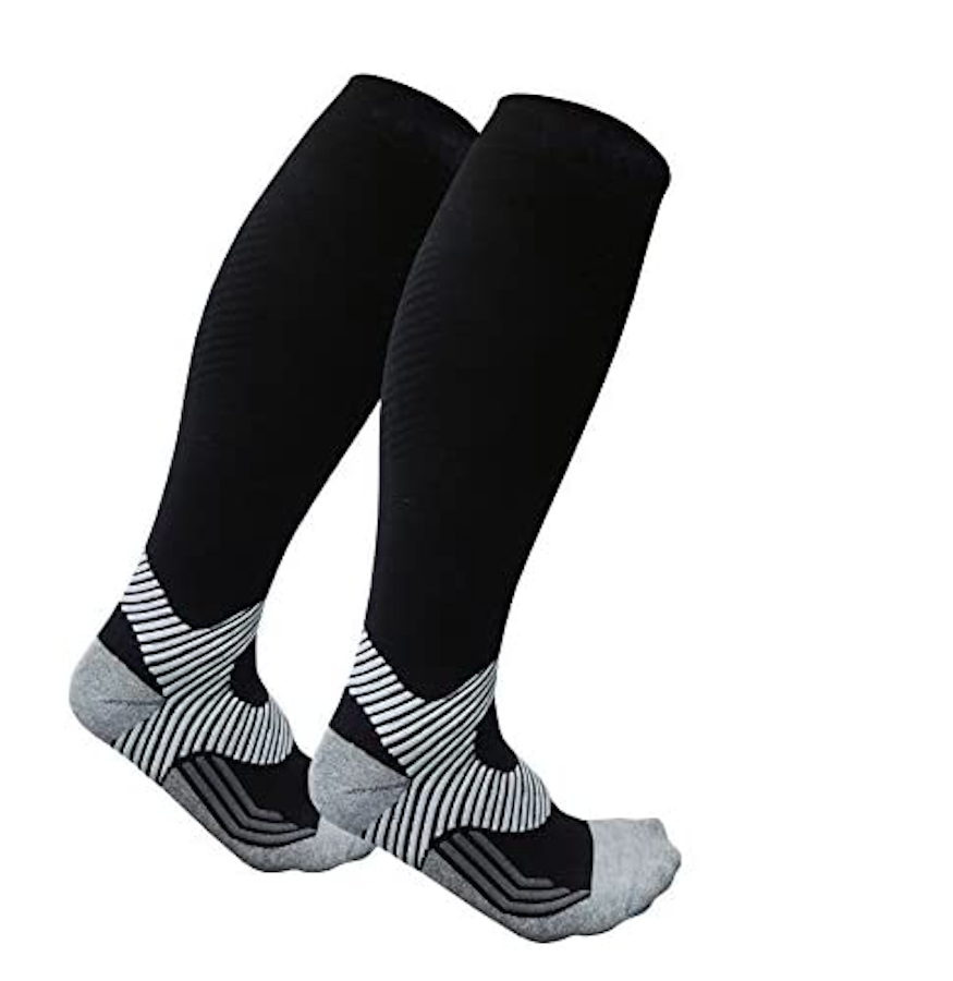 Rymora Compression Socks for Women & Men Circulation - Running, Work,  Pregnancy Black (Lightweight) Medium