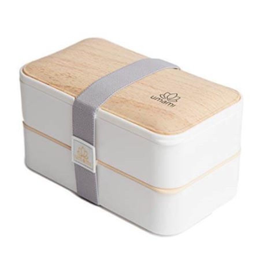  Umami Adult Bento Box with Bamboo Lid, Utensils