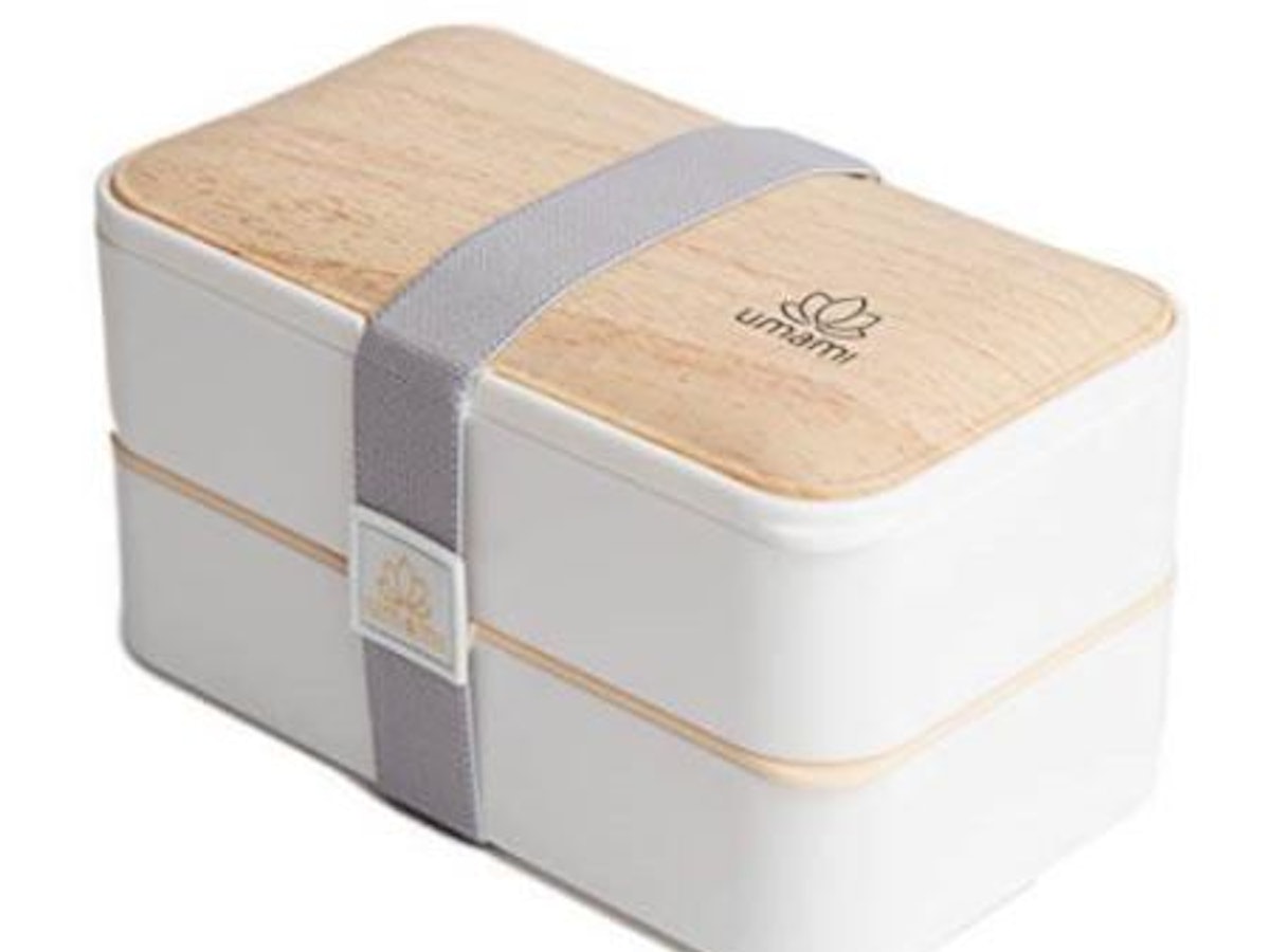 Umami - All-in-1 Bento Box Adult Lunch Box - with Utensils - White