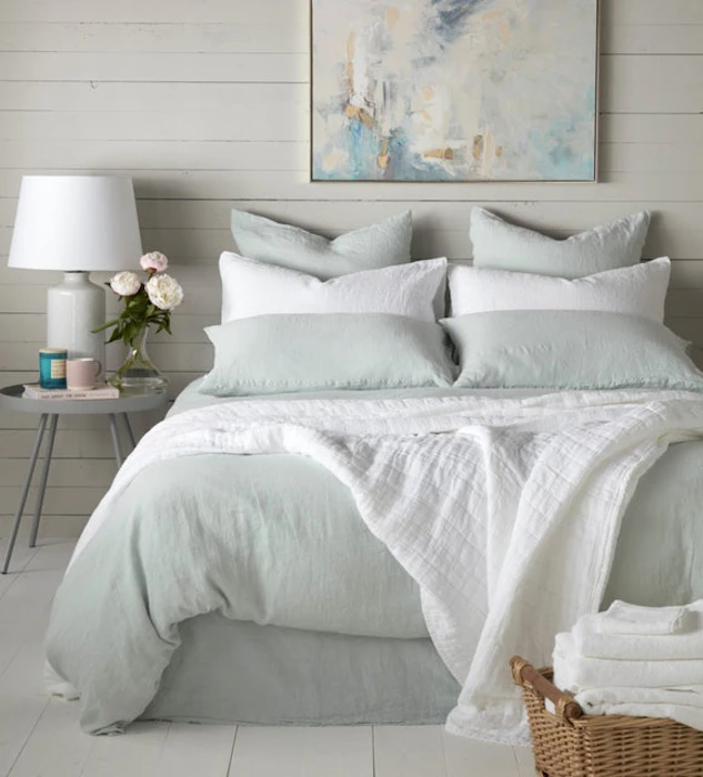 Secret Linen Duck Egg 100% Linen Bed Linen Translation missing: en-GB.activerecord.decorators.item_part_image/alt