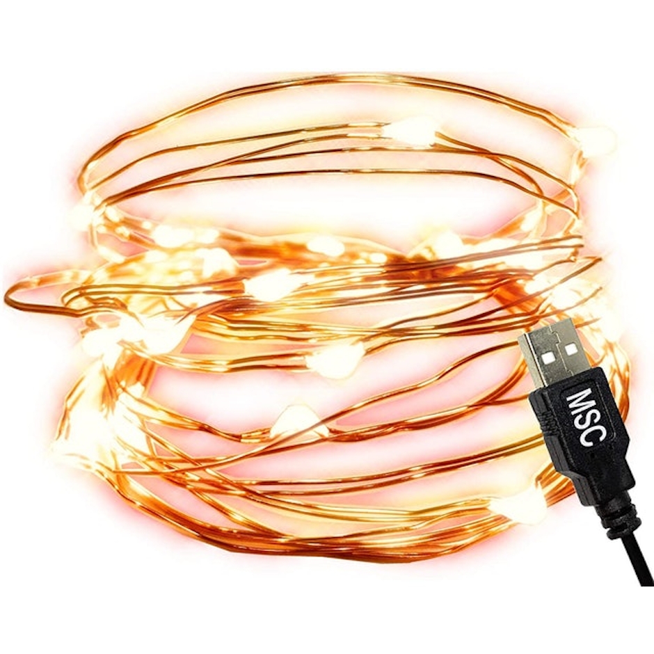Msc White Coloured String Fairy Lights Translation missing: en-GB.activerecord.decorators.item_part_image/alt