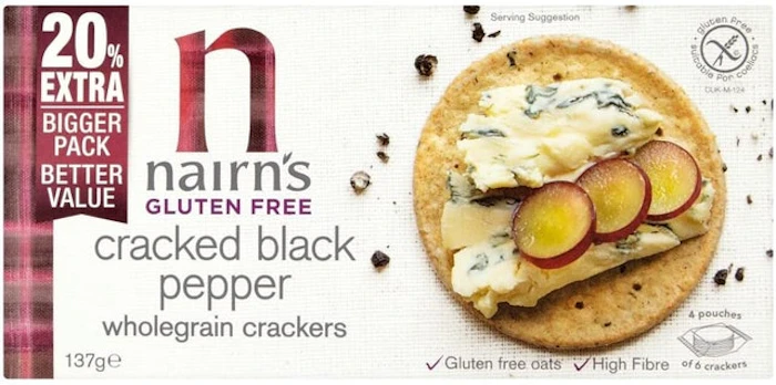 Nairns Gluten Free Cracked Black Pepper Crackers Translation missing: en-GB.activerecord.decorators.item_part_image/alt