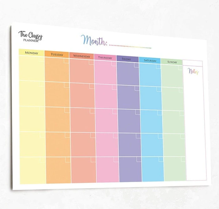 The Classy Planner Monthly Planner Pad Translation missing: en-GB.activerecord.decorators.item_part_image/alt