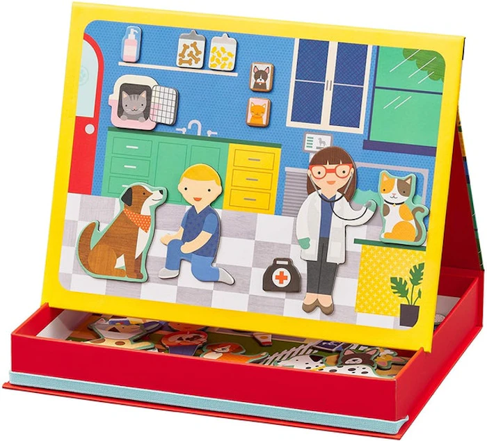 Petit Collage Pet Hospital Magnetic Play Scene Set Translation missing: en-GB.activerecord.decorators.item_part_image/alt