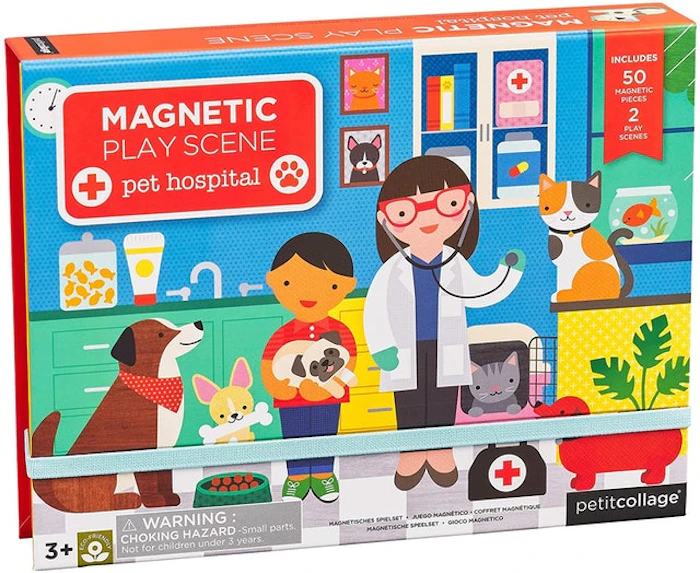 Petit Collage Pet Hospital Magnetic Play Scene Set Translation missing: en-GB.activerecord.decorators.item_part_image/alt