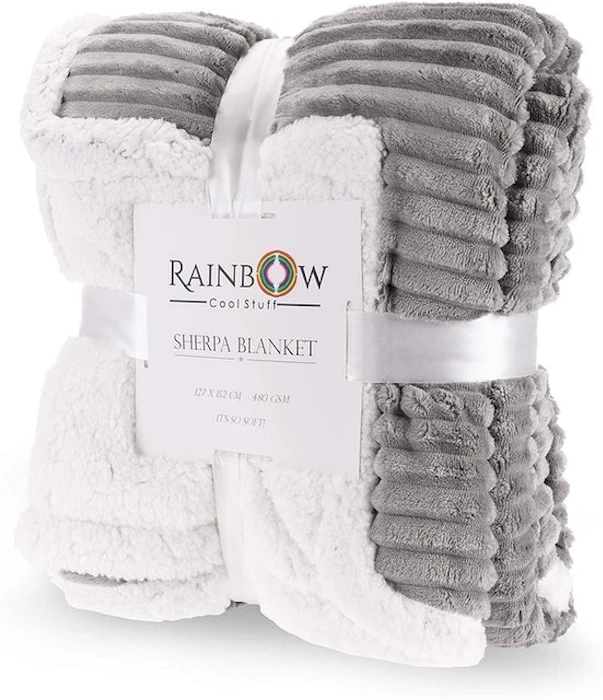 Rainbow Cool Stuff Sherpa Throw Blanket Translation missing: en-GB.activerecord.decorators.item_part_image/alt
