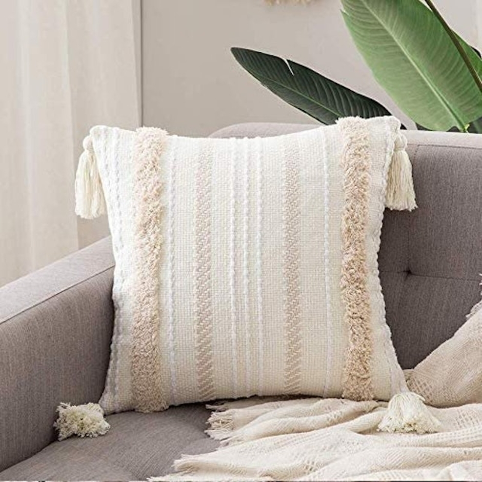 Miulee Tasseled Cushion Covers Translation missing: en-GB.activerecord.decorators.item_part_image/alt