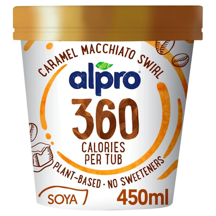 Alpro 360 Caramel Macchiato Swirl Ice Cream Translation missing: en-GB.activerecord.decorators.item_part_image/alt