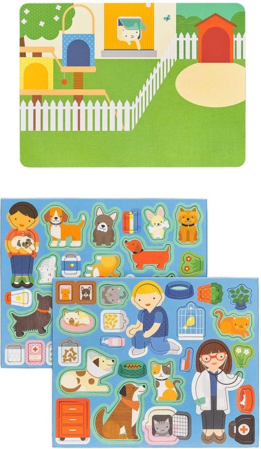 Petit Collage Pet Hospital Magnetic Play Scene Set Translation missing: en-GB.activerecord.decorators.item_part_image/alt
