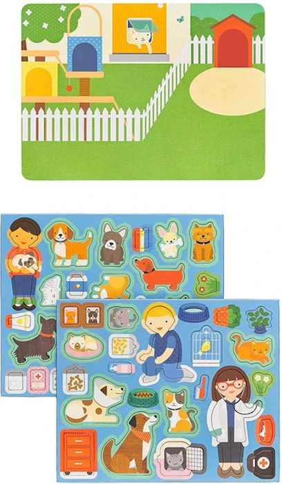 Petit Collage Pet Hospital Magnetic Play Scene Set Translation missing: en-GB.activerecord.decorators.item_part_image/alt