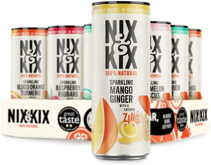 Nix & Kix Premium Sparkling Natural Soft Drink (Assorted Flavours) Translation missing: en-GB.activerecord.decorators.item_part_image/alt