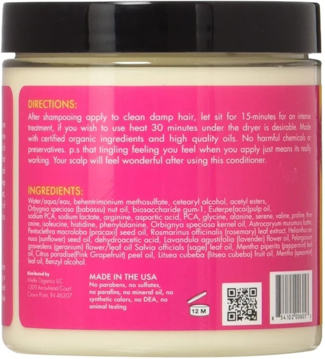 Mielle Organics Babassu & Mint Deep Conditioner Translation missing: en-GB.activerecord.decorators.item_part_image/alt