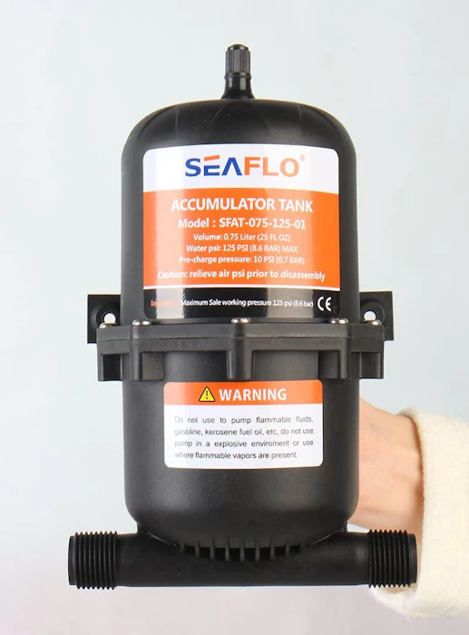 Seaflo Pressurised Accumulator Tank & Water System Pump Translation missing: en-GB.activerecord.decorators.item_part_image/alt