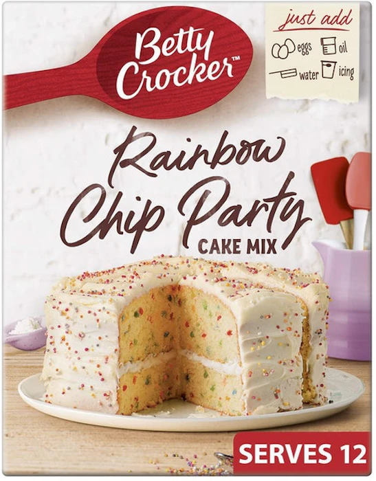Betty Crocker Rainbow Chip Party Cake Mix Translation missing: en-GB.activerecord.decorators.item_part_image/alt