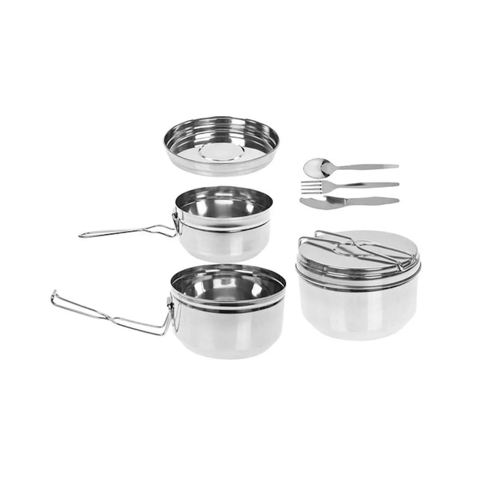 Summit Stainless Steel Tiffin Camping Cook Set Translation missing: en-GB.activerecord.decorators.item_part_image/alt