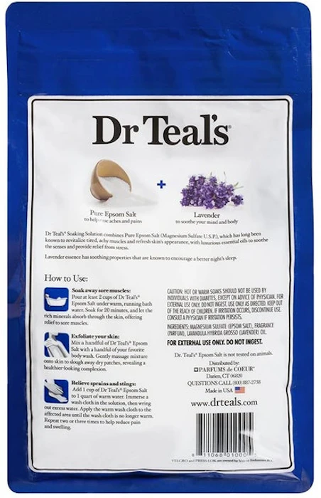 Dr Teal's Pure Epsom Salt Soothe and Sleep Translation missing: en-GB.activerecord.decorators.item_part_image/alt