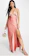 Love Triangle Satin Maxi Dress With Cut Out Details 1