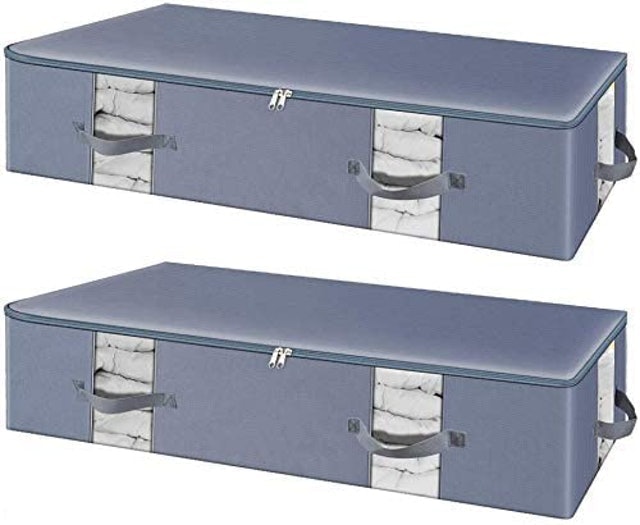 Under Bed Storage Bags with Zips (Pack of 2) 1