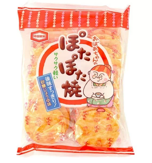 Sugar Soy Sauce Rice Crackers 1