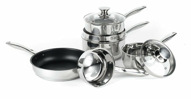5-Piece Stainless Steel Pan Set 2