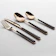 Tower Rose Gold and Black Steel 16-Piece Cutlery Set 1